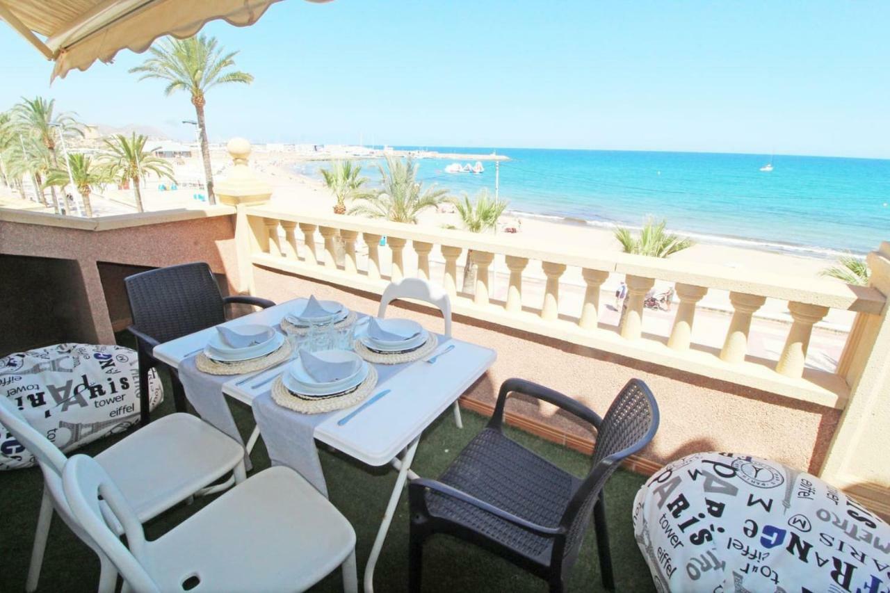 Апартаменты Atico Duplex De Lujo Frente Al Mar 1ª Linea Playa Кампелло Экстерьер фото