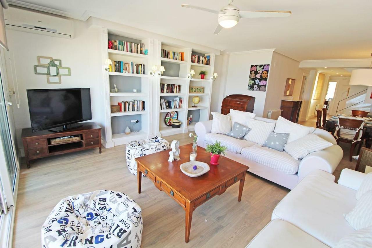 Апартаменты Atico Duplex De Lujo Frente Al Mar 1ª Linea Playa Кампелло Экстерьер фото